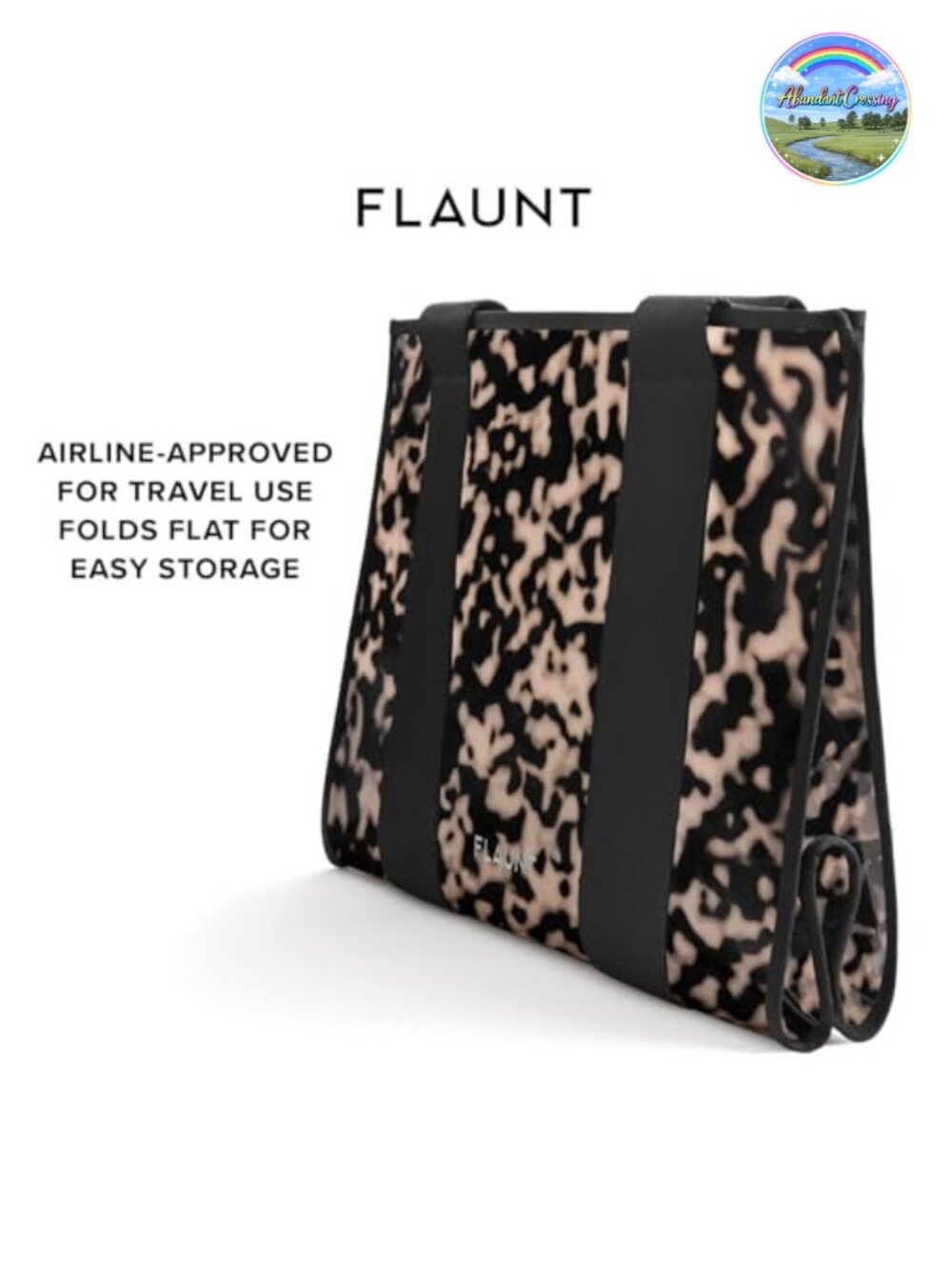 Faux Blonde Tortoise Shell Everyday Tote with Phone Pouch - Picture 4 of 4